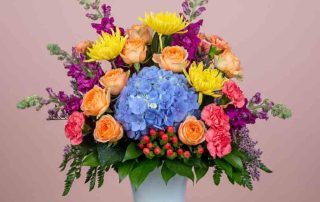 Love and Romance Arrangement w/roses and hydrangea